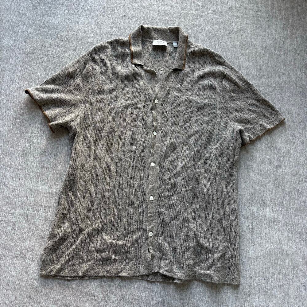 Bonobos Men’s Linen Blend Button Down Polo Shirt - Picture 1 of 5